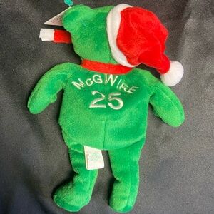 NWT Mark McGwire Christmas Beanie Babie Doll